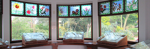 The interior of the building housing the Book of Remembrance