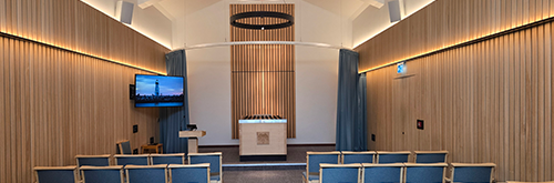 The interior of the north chapel